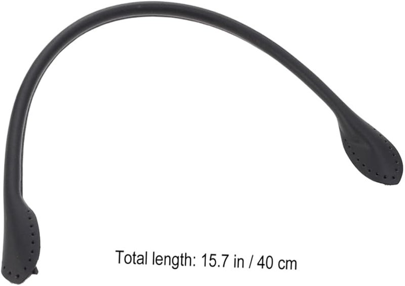 Black Round Handbag Replacement Handles 40cm for Women Crossbody and Handheld Use - Image 2